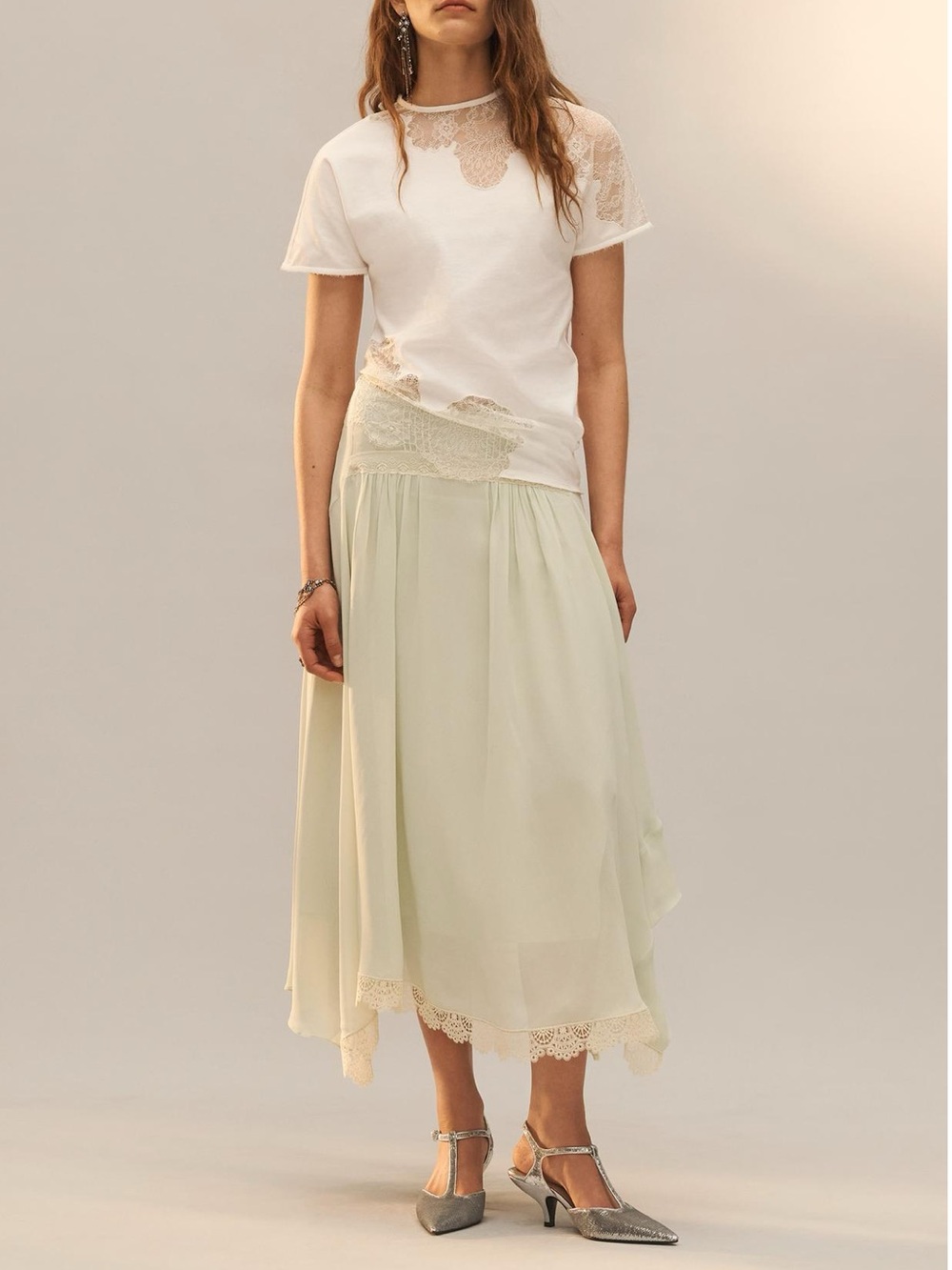 LIMITED EDITION RUFFLED LACE SKIRT 2619/721/526